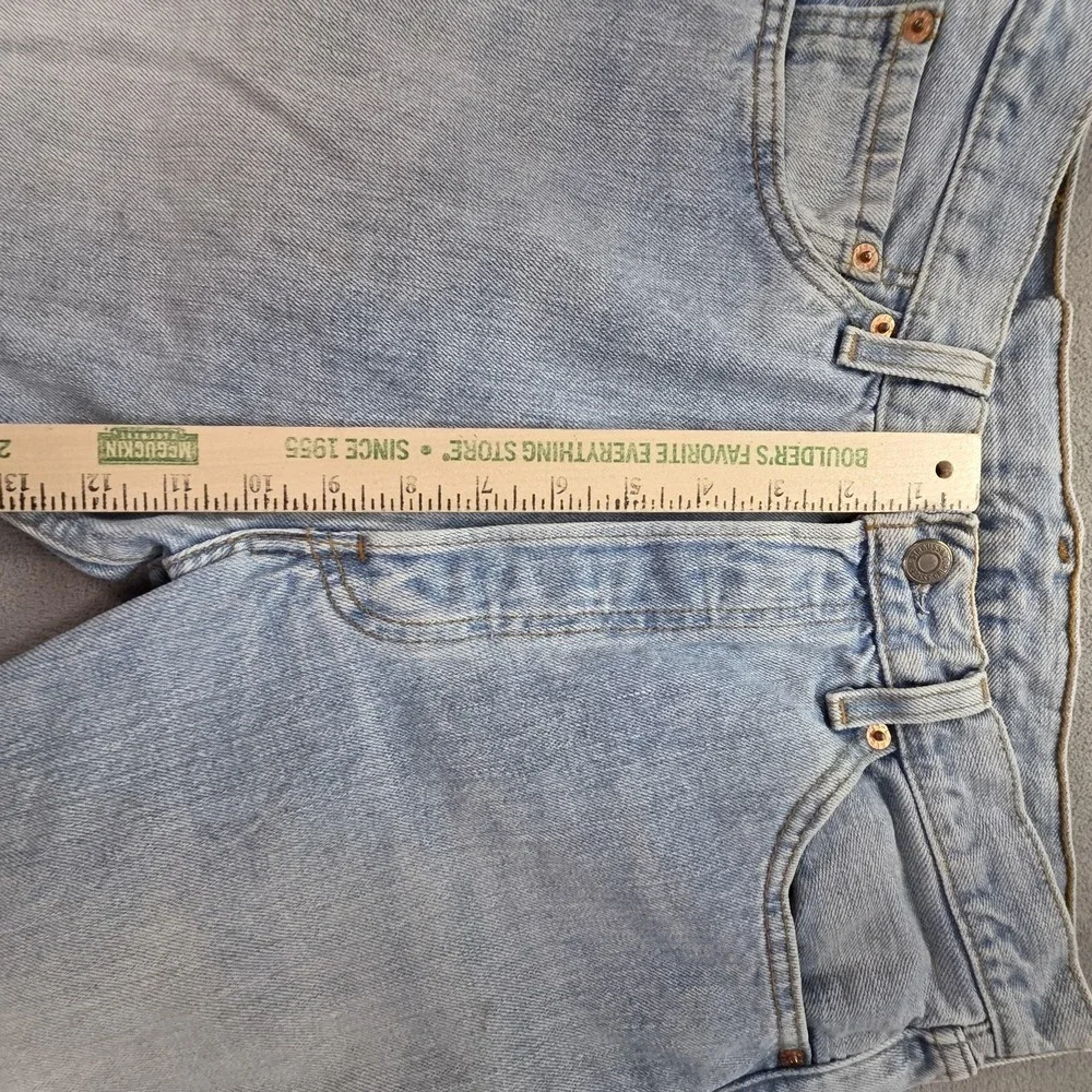 VTG Levis 501 Jeans Mens Light Wash Blue Straight Button Fly Fits 30x29